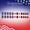 E, variant on 4th Of July Independence Day French Tip Press-On Nails, Almond,Red White Blue, Short, 24 Count,D