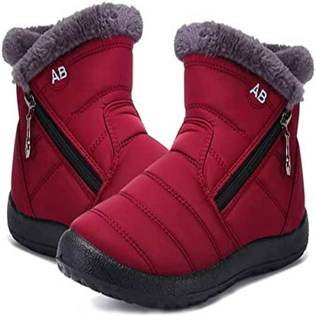 

RNUQAW Womens Snow Boots Winter Fur Lined Ladies Warm Ankle Boots