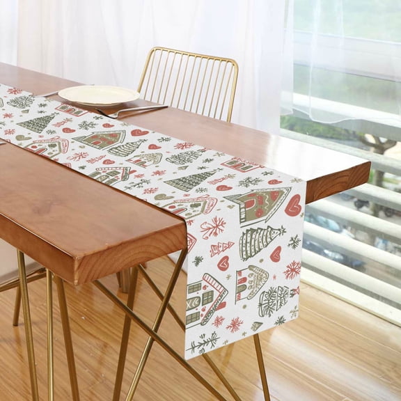 Yayeee Table Runner 70 inches Long Home Kitchen Dinning Party Decoration, Nordic Christmas House