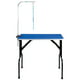 Master Equipment Table de Toilettage Pliable pour Animaux de Compagnie avec Bras de Laisse Réglable, Bleu – image 1 sur 3