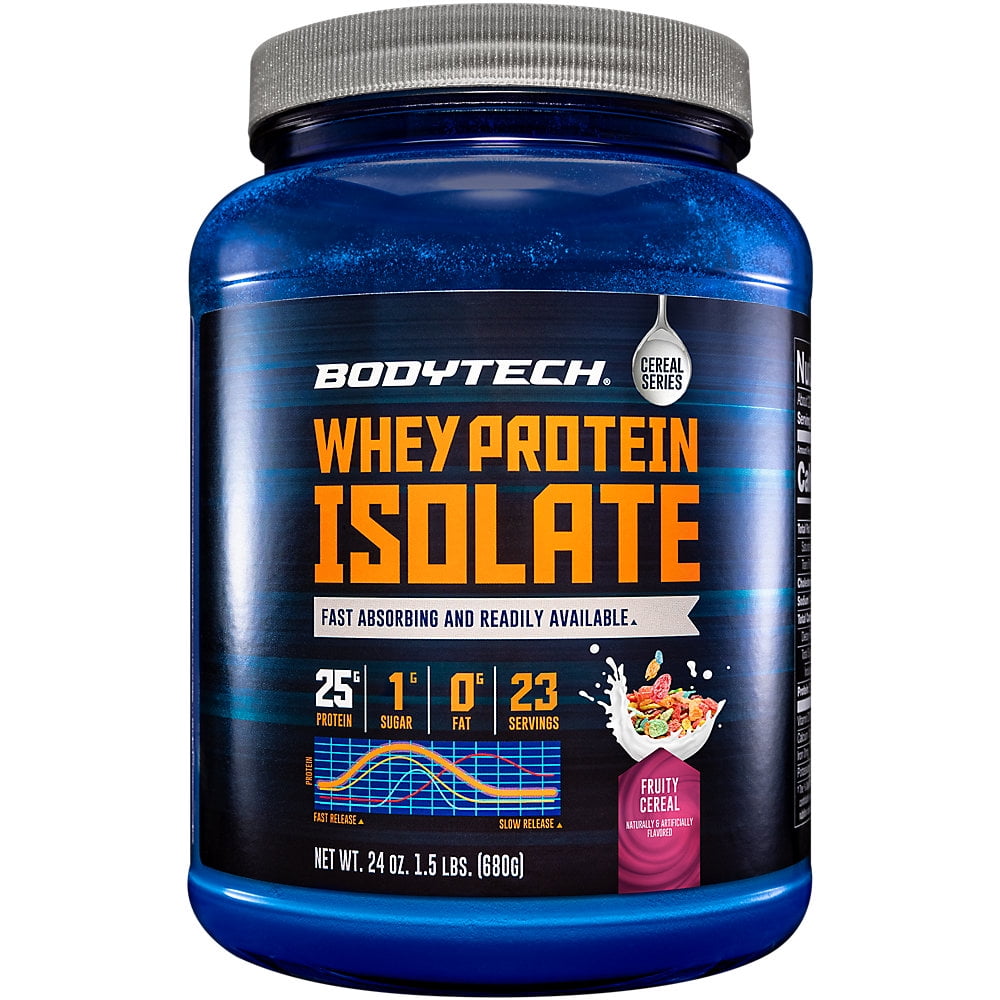 BodyTech Whey Protein Isolate Powder with 25 Grams of Protein per
