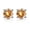 Champagne, variant on Zirconia Stud Earrings, One Carat Main Stone Earrings Shiny Daily Wear Jewelry for Women Men