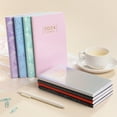 thumbnail image 6 of Smooth Writing Planner A6 2024 English Planner Faux Leather Hardcover Ink-proof Paper 120 Pages Elegant Journal Diary Notebook for Students, 6 of 8