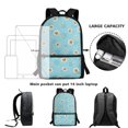 thumbnail image 6 of Uourmeti Daisy Pattern Durable Backpack for Travel Daily Use, Smooth Zippers Adjustable Shoulder Straps School Backpack Fashion Student Bookbag, 6 of 6