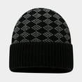 thumbnail image 4 of Yuanlong Hats Women Men Knitted Plaid Beanie Cap Touchscreen Gloves And Long Scarf Winter Activists Convenient 3Pc Sets, 4 of 6
