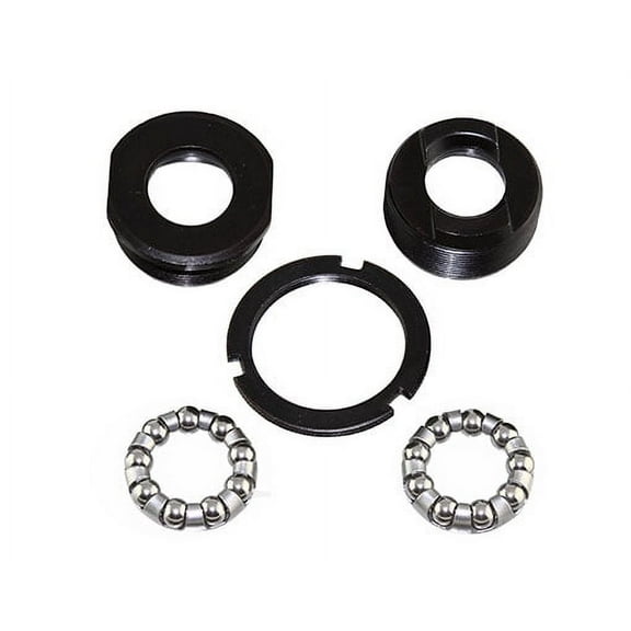 B.B. Set Bottom Bracket Set 3 Piece CRANK Black. bike parts