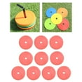 thumbnail image 1 of ziyahi 10Pcs Flat Cones Non Slip Training Spot Markers for Boxing Baseball Soccer Red, 1 of 9
