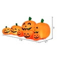 thumbnail image 2 of Patiojoy 7.5'Air-blow 7 Pumpkins Patch Inflatable Pumpkins Set w/ Energy-saving LED & Adapter Halloween Decoration, 2 of 7