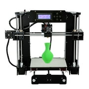 DIY 3D Printer Kit ANET A6 LCD Monitor Screen 3D Printer Large Printing Area 210*210*240MM Precision Printing US Plug Black