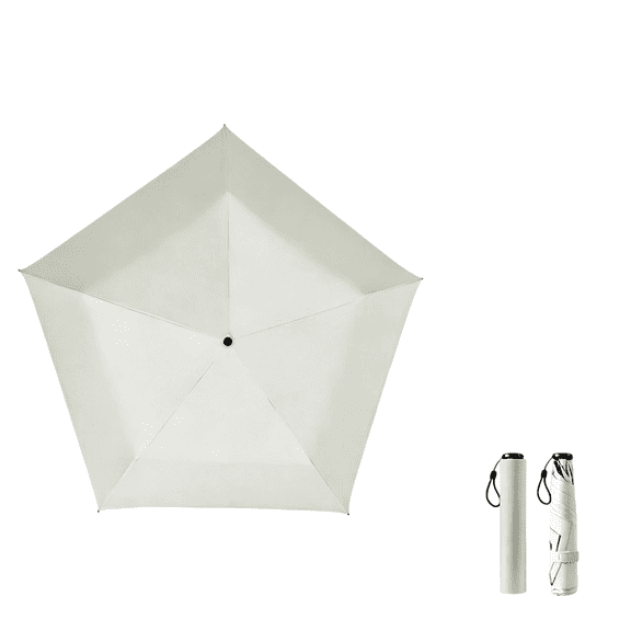 2026 Ultra-Lightweight Compact All-Weather Umbrella, 103g Small Umbrella for Handbag, UV 50 Protection Sun for Outdoor Use White