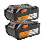 2Pack for Ridgid  18Volts 6.0Ah R840085 Lithium Battery Rigid R840087 R840086 R840083 Power Tools