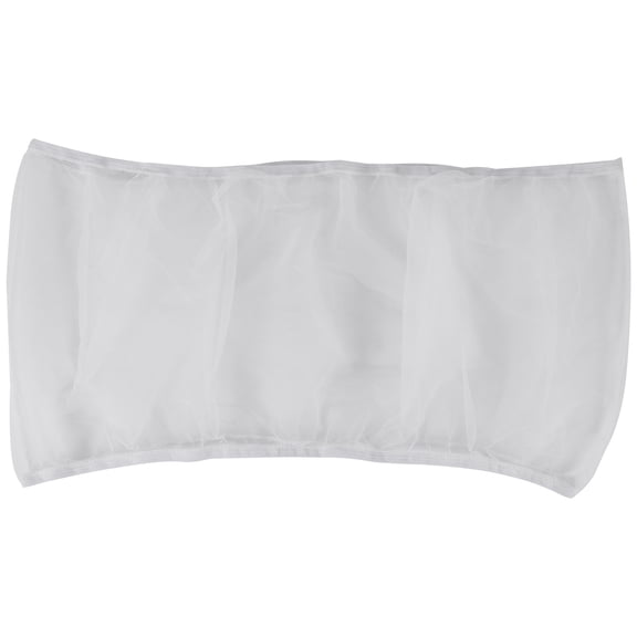 White M Size Bird Cage Seed Catcher Mesh Skirt Guard, Anti Scatter Cage Feeder Net Cover Wrap