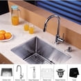 thumbnail image 2 of Kraus KHU101-23-KPF1622-KSD30CH Kitchen Undermount 1 Bowl Sink w/ Faucet Chrome, 2 of 4