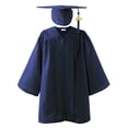 thumbnail image 2 of MKOSPLRT 2-Pack Kids' Graduation Dress 3-12 Years Shiny Full Zip Academic Robe and Cap Set with 2025 Tassel for School Ceremony Performance, 2 of 3