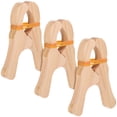 thumbnail image 1 of 3Pcs Wooden Clips Beige for Clamping and Large Beach Towel Clips, 1 of 9