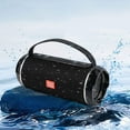 thumbnail image 2 of Pounoo New Waterproofs Cycling Bicycle Speaker Bluetooth-Compatible 4.2 5Wx2 Sound Column Loudspeaker Hands-Free Fm Radio Travel Accessories Black Travel Essentials 4Th of July Decorations, 2 of 5