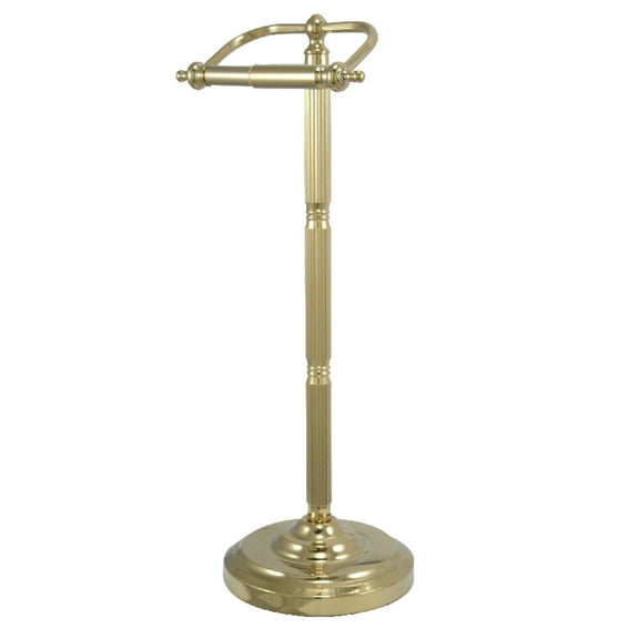 Kingston Brass CC2102 Freestanding Toilet Paper Holder in Polished Brass