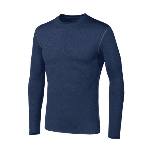 Tac625 Double Compression à Sec à Manches Longues T-Shirt Bleu Marine