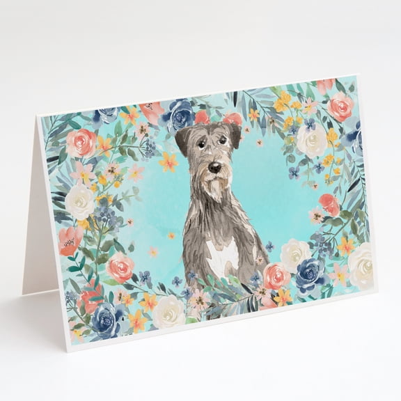 Irish Wolfhound Greeting Cards and Envelopes Pack of 8