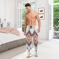 thumbnail image 7 of Ethic Ikat Bohemian Ghost Pajama Pants, Men's Lounge Pants Light with Drawstring and Pockets, Christmas New Year Birthday Father's Day Gifts, Small, 7 of 7
