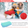 thumbnail image 6 of Qbleev Reversible Dog Winter Coat Cold Weather Jacket for Large Medium Dogs，Windproof Waterproof British Plaid Warm Dog Vest Clothes，Pet Cozy Fleece Apparel for Samoyed Golden Retriver Husky Labrador, 6 of 7