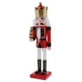 thumbnail image 4 of Figuras de Cascanueces de Madera Tradicionales de 30 cm Soldado Cascanueces de Madera para el Hogar rojo, 4 of 9