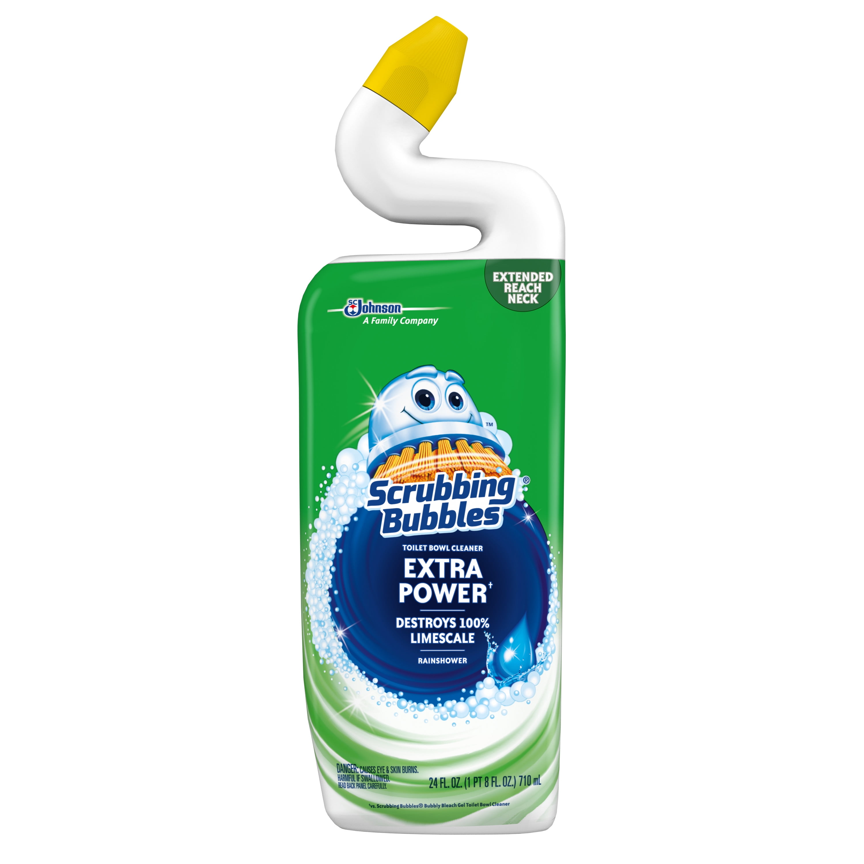 Scrubbing Bubbles Extra Power Toilet Bowl Cleaner, Rainshower, 24
