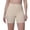 Khaki, variant on IWRICH High Waisted Biker Shorts for Women Tummy Control Lift Gym Workout Athletic Shorts Yoga Pants White XL