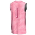 thumbnail image 3 of Unisex GameDay Greats #1 Pink Arkansas Razorbacks Lightweight Basketball Jersey, 3 of 4