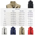 thumbnail image 3 of SHTXOZHI Mens Plus Size Breathable Outerwear Vests Sleeveless Solid Color Layering Casual Jackets with Pockets, 3 of 9