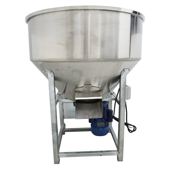 200kg/440Lbs Feed Mixer Granular Plastic Mixer Dry Powder Blender Feed Mixing Machine for Fodder Grain Plasctic Particle 220V