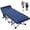 Green Cot + Blue Mattress, variant on MOPHOTO XXL Oversized Adults Camping Cot with Mattress&Carry Bag, 78" x 32"x 18" Heavy Duty Guest Bed, Folding Camping Cot, Oxford Folding Cot Portable Outdoor Military Sleeping Bed