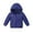 Dark Blue, variant on CLOISE Puffer Jacket Kids Boys with Hood Short Lightweight Pockets Winter Coats Blue 110-170