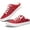 Red, variant on Women Canvas Mules Memory Foam Clipper Fashion Sneakers Comfortable Slip-On Mule Backless Holiday Shoes（Red Canvas US11）
