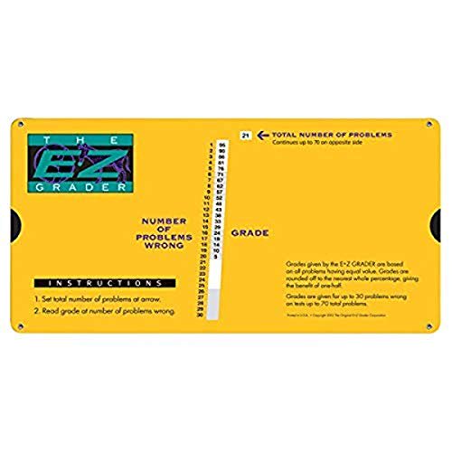 Grading Calculator - E-Z Grader Teacher's Aid Scoring Chart Big Print ...