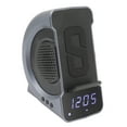 thumbnail image 3 of 3 in 1 Bluetooth Speaker PC ABS Alarm Clock with Wireless Charging for Bedside 10W Blue, 3 of 6
