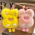 thumbnail image 2 of Soft Cute Bunny Keychain Cute Plush Rabbit Design Soft Comfortable Touch with Hanging Rope Plush Doll Keychain, 2 of 10