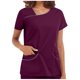 thumbnail image 1 of ICHUANYI Clearance Fashion Woman Short Sleeve V-Neck Solid Blouse Causal Pullover Pockets Tops(Purple, L) ICHUANYI WER2023080809469, 1 of 4