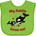 thumbnail image 3 of Inktastic My Auntie Loves Me Orca Family Boys or Girls Baby Bib, 3 of 4