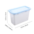 thumbnail image 5 of Contenedor de perlas para detergente en polvo, caja para cápsulas, tarros de plástico para almacenar alimentos, 6 unidades, color blanco, 5 of 5