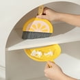 thumbnail image 2 of Sylvtty 2Pcs/Set Broom Dustpan Set Fruit Pattern Small Portable Soft Bristles Keyboards Desktops Corners Mini Cleaning Set, 2 of 7