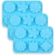 thumbnail image 1 of 3 moldes de silicona con forma de flor de 6 cavidades, juego de tulipanes mixtos de silicona, molde de margarita, 6 estilos de flores, 1 of 5