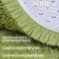 thumbnail image 4 of Shag Area Rugs for Living Room 6'(Round), Soft and Fluffy Shaggy Carpet for Pets, Machine Washable Floor Rugs for Living room, 4 of 10