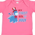 thumbnail image 4 of Inktastic My First 4th of July with Dinosaur Boys or Girls Baby Bodysuit, 4 of 5