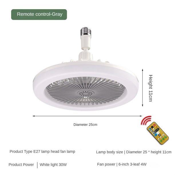 Luz de ventilador para dormitorio, lámpara de ventilador de techo silenciosa, luz blanca para dormitorio, luz de noche, ventilador de techo con guías de luz