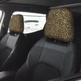 thumbnail image 2 of Kdxio Leopard Print Pattern Print 2 Piece Car Head Rest Covers Set Auto Front/Rear Seats Headrest Cover Universal Fit Most Cars,Sedan, SUV, 2 of 9