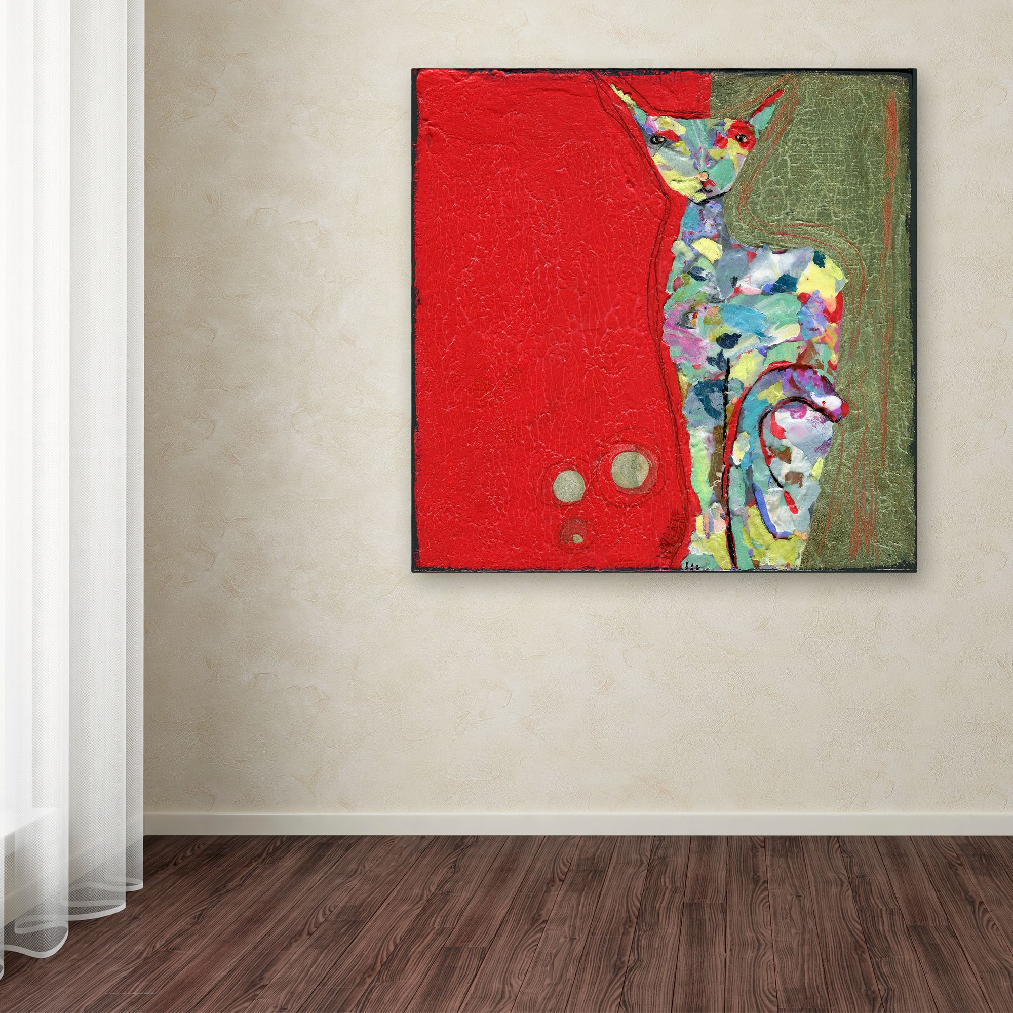 Trademark Fine Art 'Three Cent Attitude' Canvas Art by Wyanne