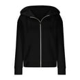 thumbnail image 4 of FDGIU Women's 2025 Lightweight Zip Up Hoodie - Oversized Thin Long Sleeve Sweatshirt with Pockets, Casual Fall Jacket for Fall Fashion Outfits, 4 of 4