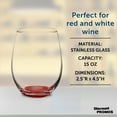 thumbnail image 4 of Stemless Wine Glasses in Bulk by ARC Perfection, 15 oz, 10 Pack, Red or White Wine Glass Set, Red, 4 of 5
