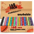 thumbnail image 1 of Juego de tizas para aceras JASNKKONT 162, 18 colores, lavables, 1 of 6